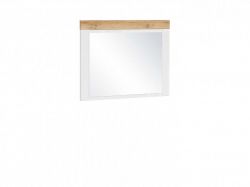 Holten zrcadlo LUS, bílá/dub wotan/bílý lesk