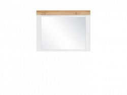 HOLTEN LUS (zrcadlo) bílá/dub wotan/bílý lesk