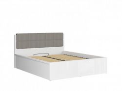 Tetrix postel s roštem LOZ/160/B, bílý lesk