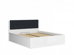Tetrix postel s roštem LOZ/160/B, bílý lesk