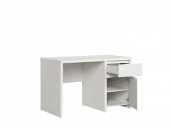 psací stůl KASPIAN BIU1D1S/120 bílá/bílá matná