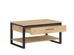 DODSON konferenční stolek LAW1S, dub artisan/černá BRW